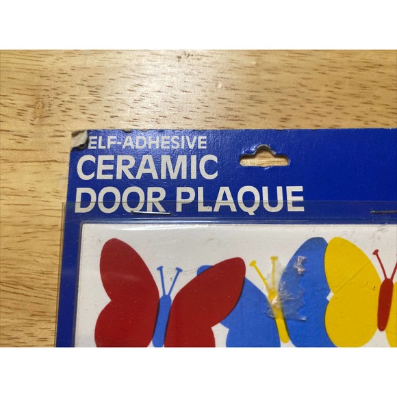 Vintage Retro VICKI With Butterflies Dead Stock Ceramic Name Plaque Wall Sign 84 - Picture 5 of 12